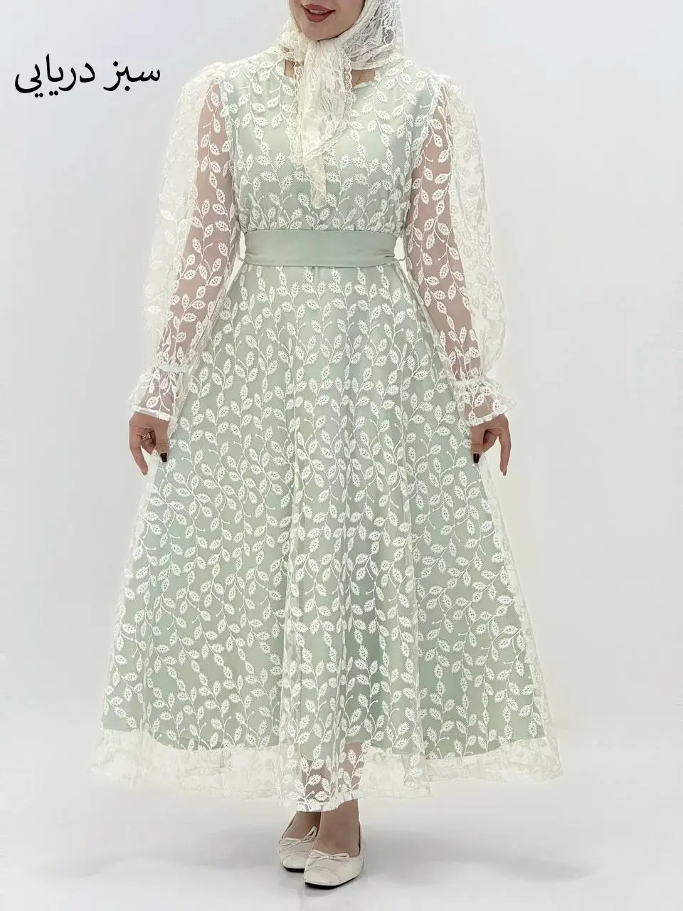 3527- پیراهن مزونی نیلی